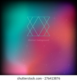 Colorful gradient design with elements