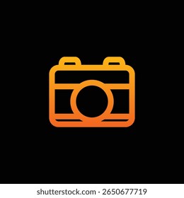 colorful gradient digital camera icon design