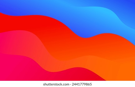 colorful gradient dynamic wave background