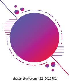 Colorful Gradient Empty Text Tag Free Editable Vector Template