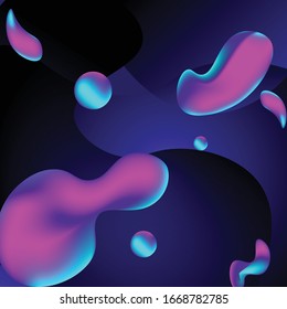 Fondo abstracto del fluido gradiente colorido, vectorial