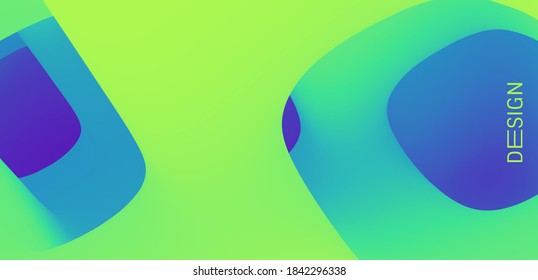 Colorful gradient fluid backgrounds with dynamic liquid forms. Covers design template for flyer leaflet, brochure design, report, presentation or magazine. Vector illustration.