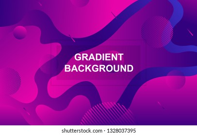 Colorful Gradient Fluid Liquid Geometric Dynamic Shape Background