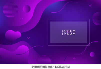 Colorful Gradient Fluid Liquid Geometric Dynamic Shape Background