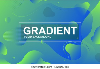 Colorful Gradient Fluid Liquid Geometric Dynamic Shape Background