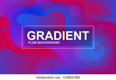 Colorful Gradient Fluid Liquid Geometric Dynamic Shape Background