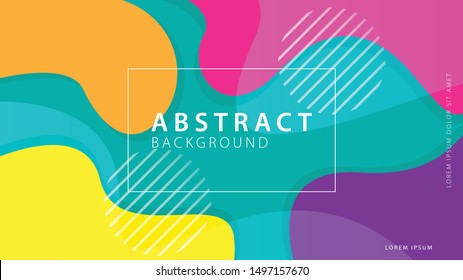Colorful gradient fluid shapes background