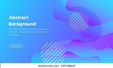 Colorful gradient fluid shapes background