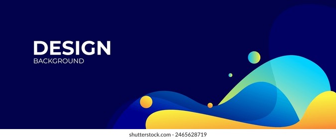 colorful gradient fluid shapes background with space for text. great for banner, poster, presentation, website.