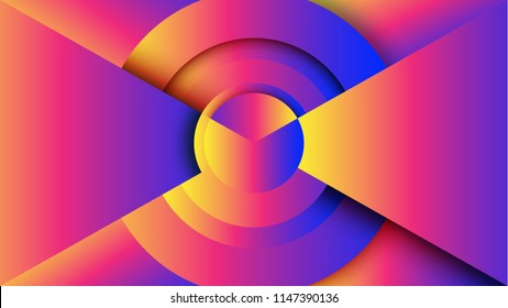 Colorful gradient geometric abstract background.For business banner template and material design.Vector illustration.