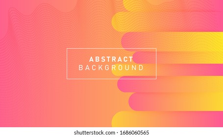 Colorful gradient geometric background. Abstract dynamic shapes composition design. Vector Illustration