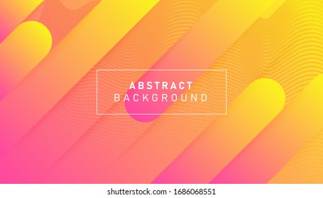 Fondo geométrico degradado colorido. Diseño de composición de formas dinámicas abstractas. Ilustración vectorial