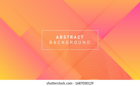 Colorful gradient geometric background. Abstract dynamic shapes composition design. Vector Illustration