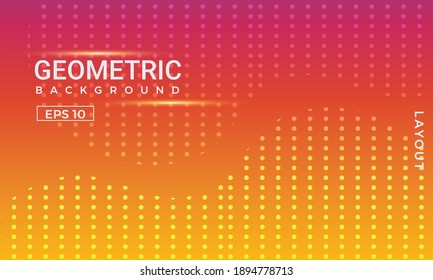 Fondo geométrico de gradiente colorido con patrón de medio tono. Perfecto para folletos de cuadernos, libros de texto, papel de cuaderno, libro, plantilla de revista.