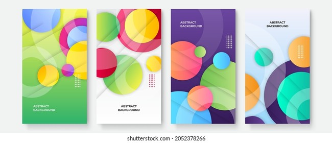 Colorful gradient geometric pattern background texture for poster cover design. Minimal color abstract gradient banner template. Modern vector wave shape for brochure and social media template