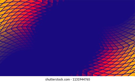 Colorful gradient geometric pattern vector background