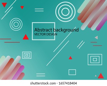 Colorful gradient geometric shape background