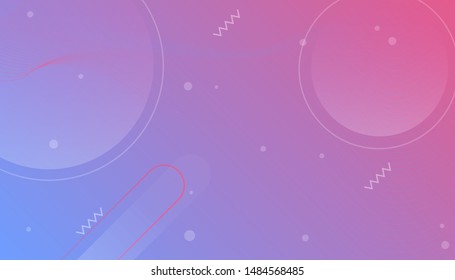 Colorful gradient geometric shapes abstract background vector illustration.