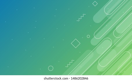Colorful gradient geometric shapes abstract background vector illustration.
