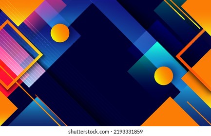Fondo de formas geométricas de gradiente colorido. Adecuado para la presentación, etc.