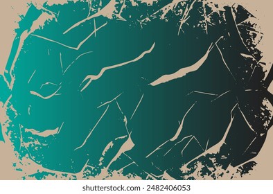 Colorful gradient grunge background. Vector background, banner, wallpaper, cover. Crumpled paper