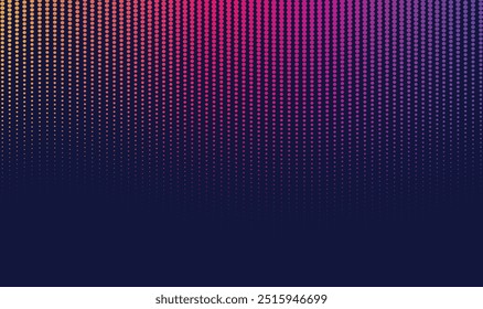 Colorful gradient halftone effect background