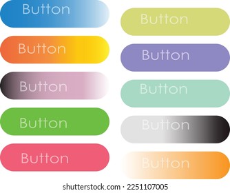Vector de botón holográfico de gradiente colorido