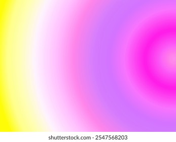 Uma imagem gradiente colorida que mistura tons de rosa, roxo e amarelo, criando um plano de fundo abstrato vibrante e suave. Ideal para projetos criativos ou projetos de arte visual.