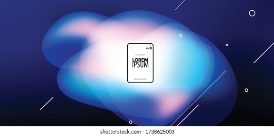 Diseño/cubierta de degradado colorido. Fondo del concepto de diseño creativo mínimo