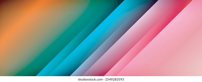 Colorful gradient with lines made of shadow and light. Creative background