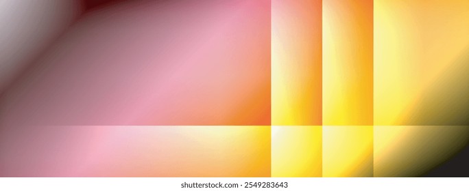 Colorful gradient with lines made of shadow and light. Creative background