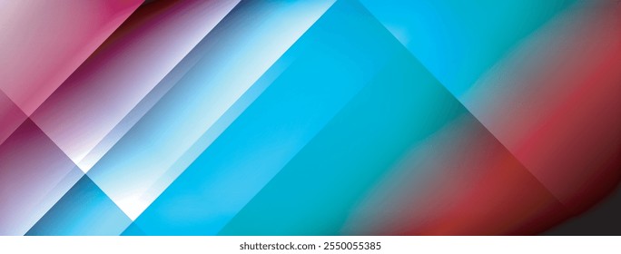 Gradiente colorido con líneas hechas de sombra y luz. Fondo creativo
