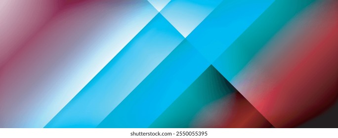 Colorful gradient with lines made of shadow and light. Creative background