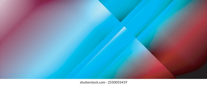 Colorful gradient with lines made of shadow and light. Creative background