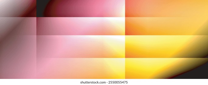 Colorful gradient with lines made of shadow and light. Creative background