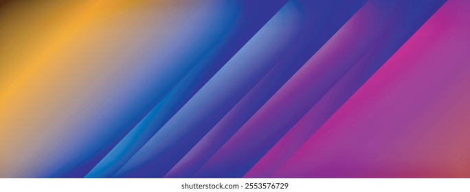 Colorful gradient with lines made of shadow and light. Creative background