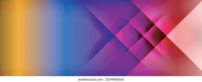 Colorful gradient with lines made of shadow and light. Creative background