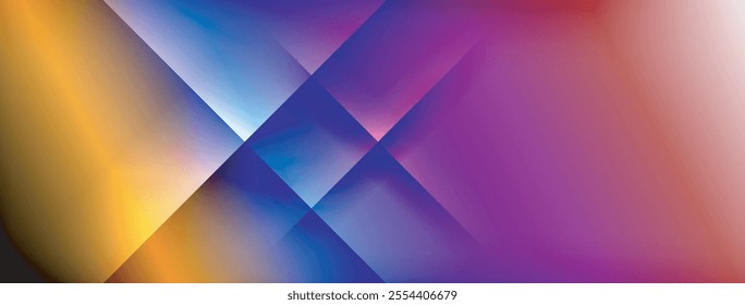 Colorful gradient with lines made of shadow and light. Creative background
