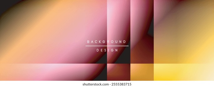 Colorful gradient with lines made of shadow and light. Creative background