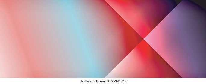 Colorful gradient with lines made of shadow and light. Creative background