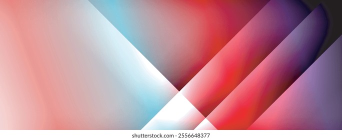 Colorful gradient with lines made of shadow and light. Creative background