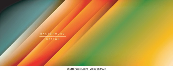 Colorful gradient with lines made of shadow and light. Creative background