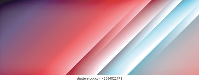 Colorful gradient with lines made of shadow and light. Creative background