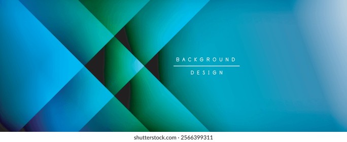 Colorful gradient with lines made of shadow and light. Creative background