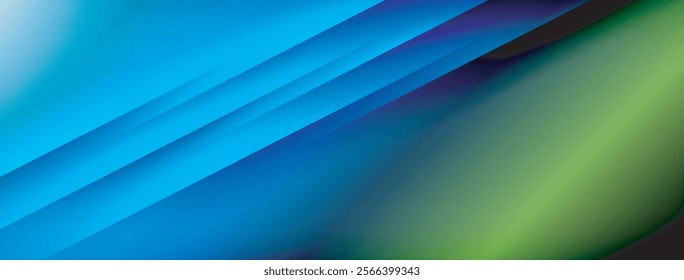 Colorful gradient with lines made of shadow and light. Creative background