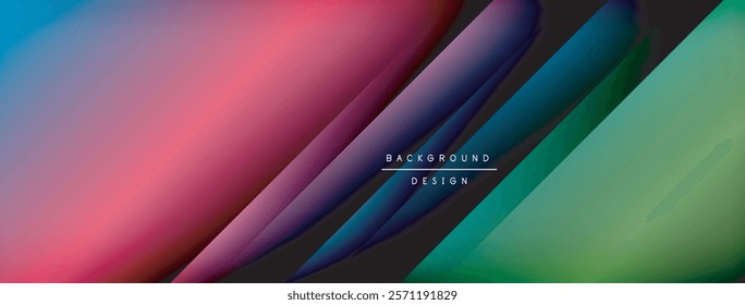 Colorful gradient with lines made of shadow and light. Creative background