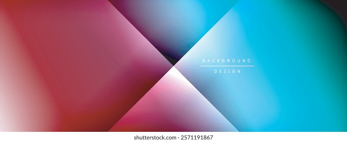Colorful gradient with lines made of shadow and light. Creative background
