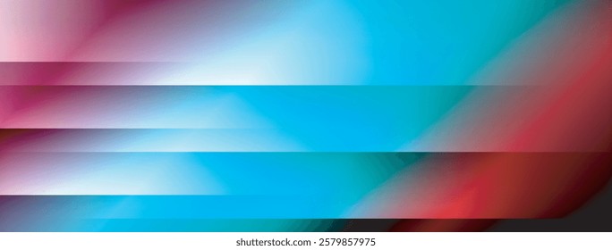 Colorful gradient with lines made of shadow and light. Creative background
