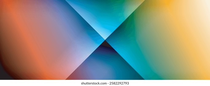 Colorful gradient with lines made of shadow and light. Creative background