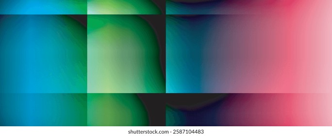 Colorful gradient with lines made of shadow and light. Creative background